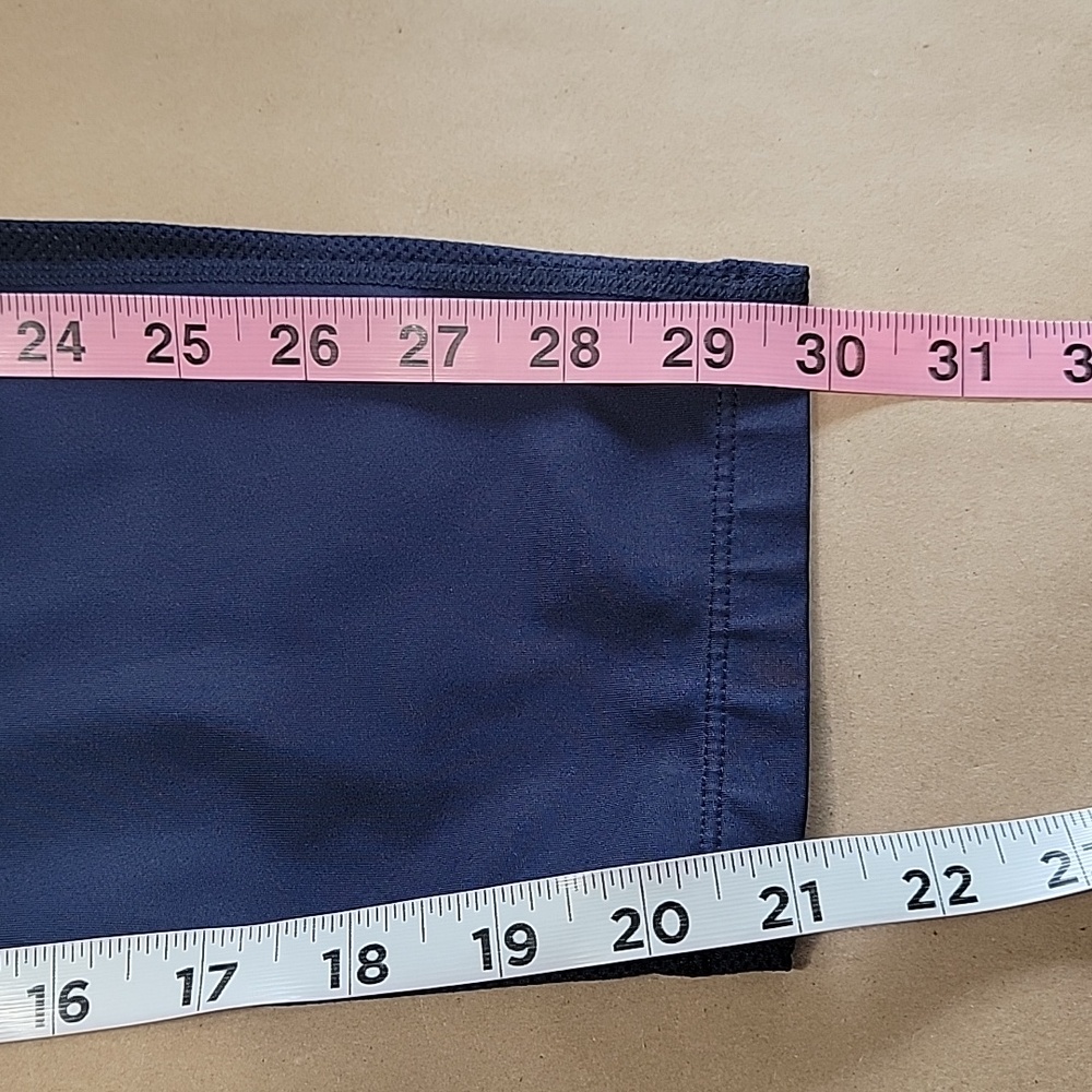 Nike Size L Navy Blue Racer Crop Leggings (Running Essential Crop Capri) - Picture 11 of 15